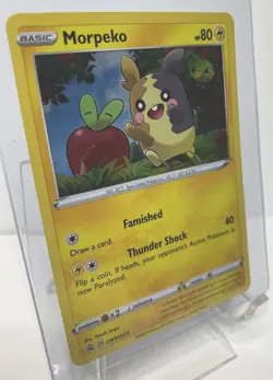 Pokemon TCG Morpeko SWSH Black Star Promo SWSH031 Holo Near Mint Free Ship! - Image 2