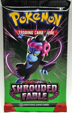 4 X Pokemon: Scarlet & Violet Shrouded Fable Booster Pack Art Set (sealed) - Image 4