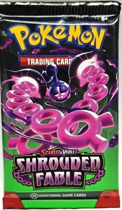 4 X Pokemon: Scarlet & Violet Shrouded Fable Booster Pack Art Set (sealed) - Image 5