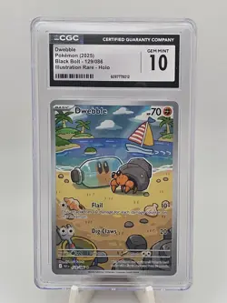 2025 Pokemon Japanese Black Bolt Dwebble AR CGC GM 10 - Image 1