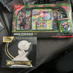 Pokemon TCG Mega Evolution Gardevoir ETB and mega Venusaur Premium Collection - Image 1