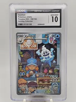 2025 Pokemon Holiday Calendar Vanillish CGC GM 10 - Image 1