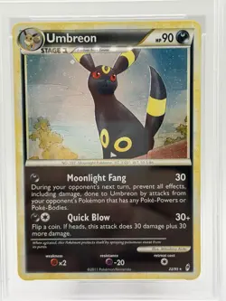 2011 POKEMON CALL OF LEGENDS #22 UMBREON-HOLO PSA 9 - Image 2