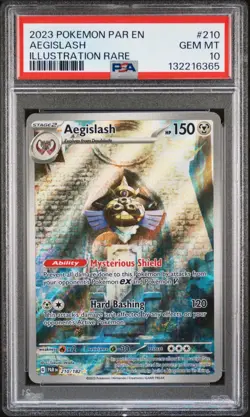 Pokemon AEGISLASH Illustration Rare Paradox Rift #210 ~ PSA 10 - Image 1