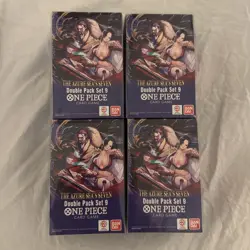 One Piece TCG: Double Pack Set 9 The Azure Sea's Seven - New Sealed - Image 1