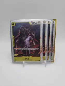 ONE PIECE TCG: Sanji OP04-104 Super Rare x4 Premium Booster PRB - Image 1