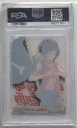 2011 Morinaga One Piece Monkey D Luffy Japanese Wafer Part 1 #001 PSA 10 - Image 2