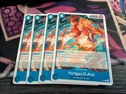 4x Portgas D. Ace P-103 Promo | One Piece Card Game | English | NM - Image 1