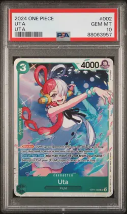 Uta ST11-002 ONE PIECE Card Game Starter Deck Side Uta English TCG PSA 10 - Image 1