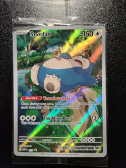 Pokemon TCG Snorlax SVP051 S&V 151 ETB Black Star Promo Card New Sealed - Image 1