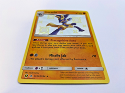 Pokemon Card - Lucario SV22/SV94 S&M Hidden Fates *NM* Shiny Rare - Image 2