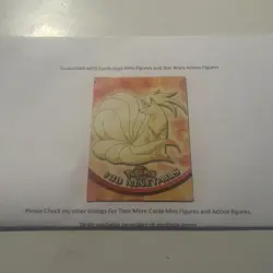 Pokemon Topps Card Ninetails #38 TV Animation Edition - Image 1