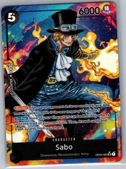 Sabo (Alt Art) OP04-083 English Kingdoms of Intrigue - One Piece Card - NM - Image 1
