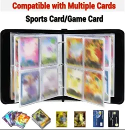 Card Binder Pokemon Cards Binder Holder Fits 400 Cards w/ 50 Removable Sleeves - Image 5