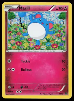 Marill 102/160 Common XY - Primal Clash CONFETTI HOLO Pokemon Card - Image 1