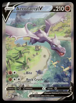 Pokemon Cards Aerodactyl V 180/196 Lost Origin Rare Ultra NM *1 - Image 1