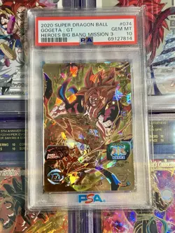 Gogeta BM3-074 UR Card Super Dragon Ball Heroes Japanese PSA 10 - Image 1