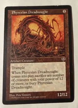 Single Magic the Gathering Card: Phyrexian Dreadnought - Mirage (MIR) - Image 1