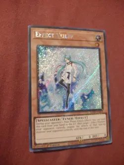 Yu-Gi-Oh Effect Veiler Secret Rare Card RA01-EN003 LP/NM 1st Edition - Image 1
