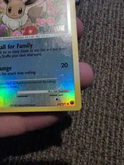 Pokemon Eevee TCG Stamped Reverse Holo 62/100 Platinum Promo Card - Image 2
