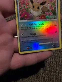 Pokemon Eevee TCG Stamped Reverse Holo 62/100 Platinum Promo Card - Image 4