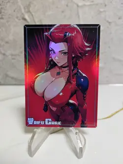 Aki Izayoi Trading Card Waifu Goddess Story Anime Girl holo Karte Manga Full Art - Image 1