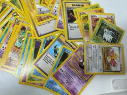VINTAGE POKEMON CARDS! 40 Random WoTC era Cards with Pokemon Pencil Holder - Image 4