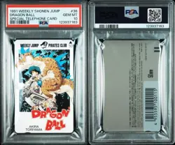 PSA 10 Dragon Ball #36 Special Telephone card Weekly Jump Son Gohan Kid Japanese - Image 1