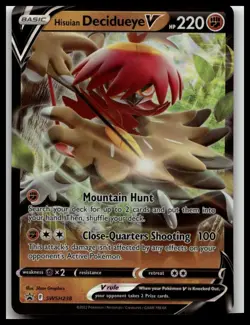 SWSH: Sword & Shield Promo Cards #SWSH238 Hisuian Decidueye V Holo - Image 1