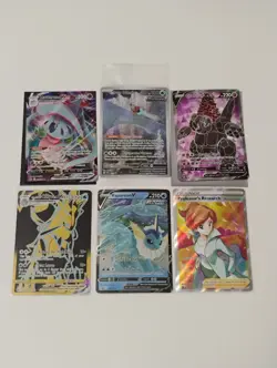 Pokemon Secret Rare/Vaporeon Promo/Sealed Iron Bundle Promo/Full Art Holo Cards - Image 1