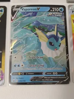 Pokemon Secret Rare/Vaporeon Promo/Sealed Iron Bundle Promo/Full Art Holo Cards - Image 3