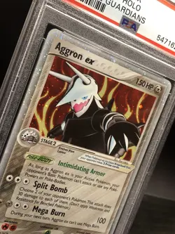 2006 Aggron Ex Crystal Guardians 89/100 Ultra Rare PSA 7 NM Graded Pokemon Card - Image 3