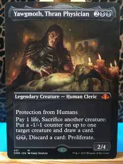MTG - Yawgmoth Thran Physician. Dominaria Remastered. Borderless Mythic Creature - Image 1