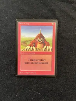 Magic the Gathering Burrowing Beta NM - Image 1