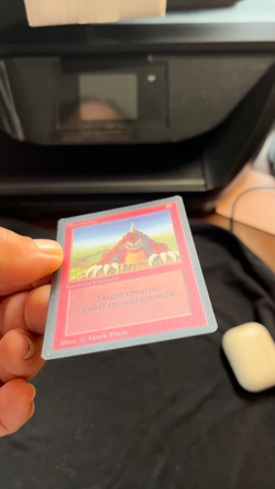 Magic the Gathering Burrowing Beta NM - Image 2