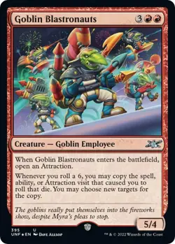 Goblin Blastronauts 109 Unfinity Magic MTG Foil - Image 1