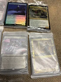 10 different sets, mtg foil premium bundle land packs, sealed, Zendikar Rising+ - Image 3