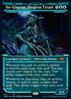 Jin-Gitaxias, Progress Tyrant (Showcase Soft Glow) [Kamigawa: Neon Dynasty] Lig - Image 1