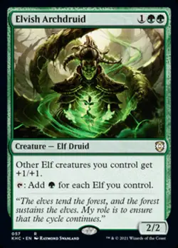 1 x Elvish Archdruid - Commander: Kaldheim - NM-Mint - MTG - Image 1