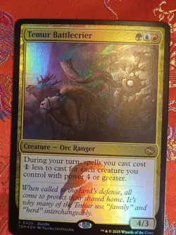 FOIL PROMO ALT ART Temur Battlecrier Tarkir Dragonstorm Magic The Gathering mtg - Image 1