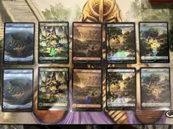 Final Fantasy Chocobo Track Stamped Foil Lands Set of 10 English Bundle - NM/M - Image 1