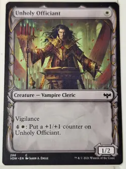 Unholy Officiant - SHOWCASE - Innistrad: Crimson Vow - Magic the Gathering MTG - Image 1