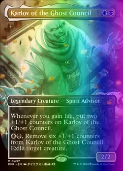 MTG Karlov of the Ghost Council (437/573) Ravnica Remastered LP FOIL - Image 1
