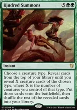 MTG Kindred Summons, Commander 2017, Heavily Played, English - Image 1