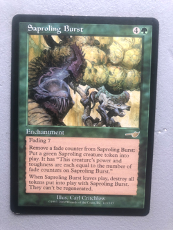 Mtg Carte Magic Nemesis Saproling Burst English LP/MP - Image 1