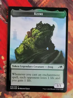 MTG Card: Samurai (003) Keimi (013) TOKEN (Kamigawa: Neon Dynasty) FOIL - Image 2