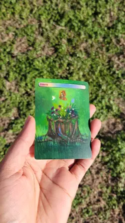 MTG Altered Art Hand Painted Card: Forest - Image 2