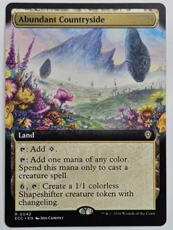 MTG Lorwyn Eclipsed - ECC 0042 Abundant Countryside (Extended Art) - Rare - Image 1