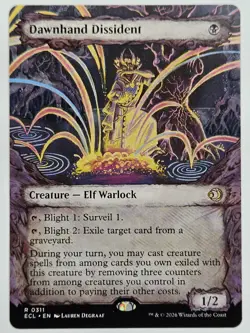 MTG Lorwyn Eclipsed - ECL 0311 Dawnhand Dissident (Showcase) - Rare - Image 1