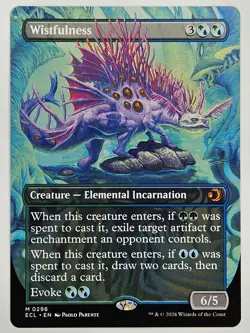 MTG Lorwyn Eclipsed - ECL 0296 Wistfulness (Borderless) - Mythic - Image 1